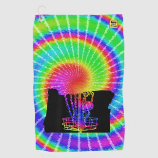 Disc golf towel - Oregon tie dye
