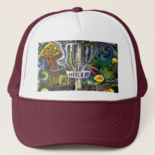 disc golf trip hat  artwasteland studios