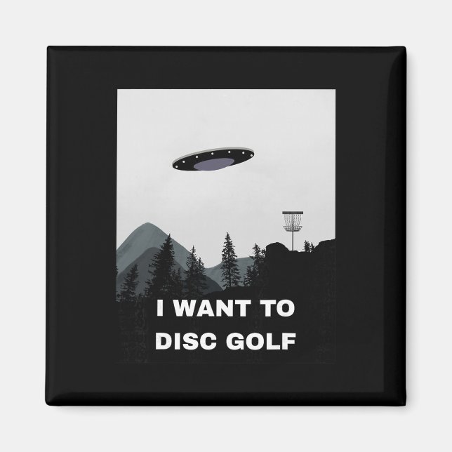 Disc Golf Ufo  Magnet (Front)