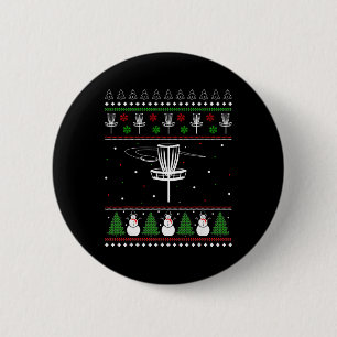 Disc Golf Ugly Christmas Sweater Pajama Gifts For  Button