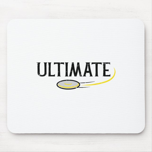Disc Golf Ultimate Frisbee Frolf Sport Player Men  Mouse Pad (Front)