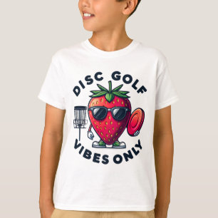 Disc Golf Vibes Only Strawberry  T-Shirt