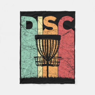 Disc Golf Vintage Frolf Retro Disc Golf Player  Fleece Blanket