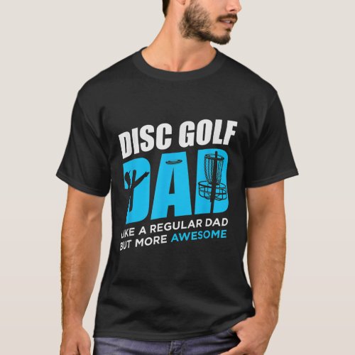 Disc Golf Vintage Funny Disc Golfing Dad Lover T_Shirt