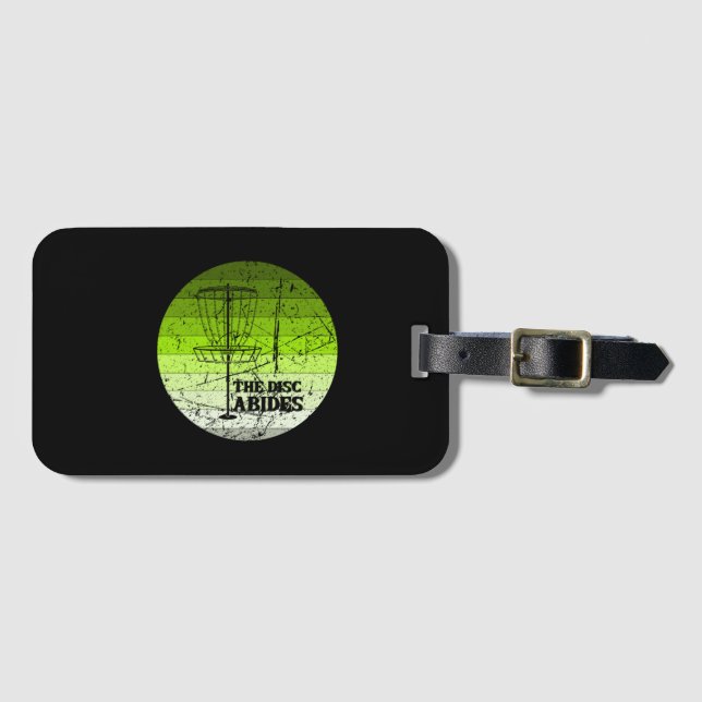 Disc Golf Vintage Luggage Tag (Front Horizontal)