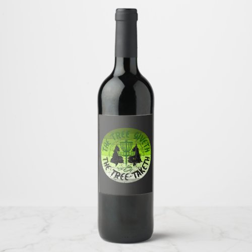 Disc Golf Wine Label