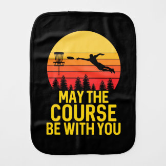 Disc Golf With You Baby Burp Cloth