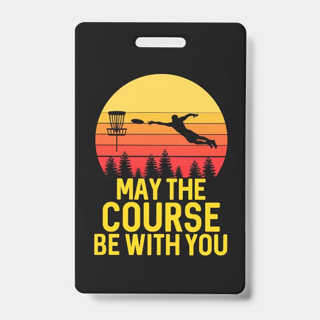 Disc Golf With You Badge (Front)