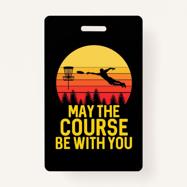 Disc Golf With You Badge (Front)
