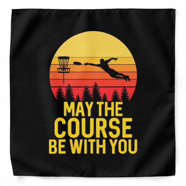 Disc Golf With You Bandana (Front)