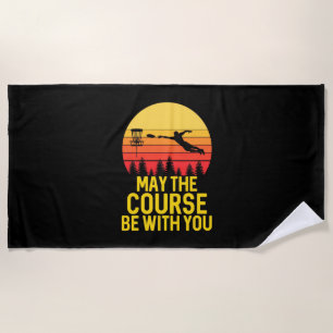 Disc Golf With You Beach Towel