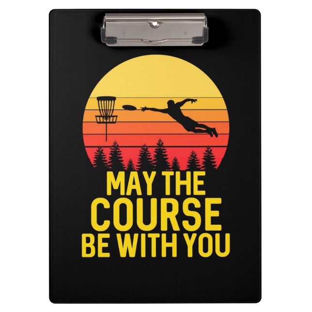 Disc Golf With You Clipboard (Front)
