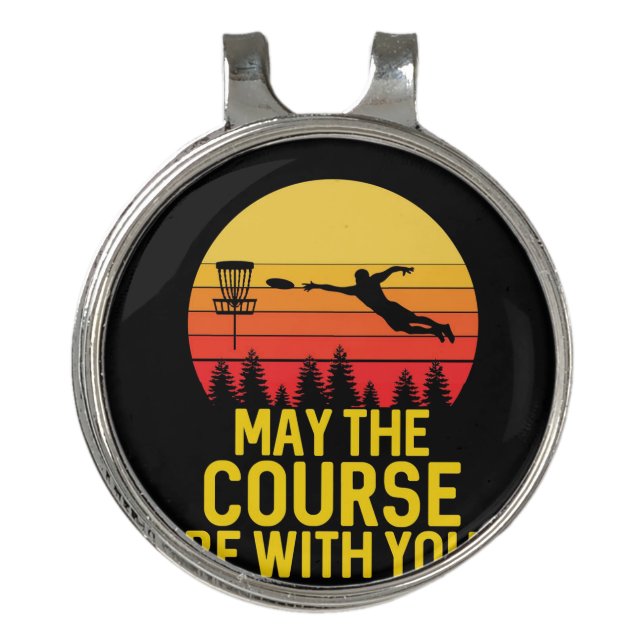 Disc Golf With You Hat Clip (Front)