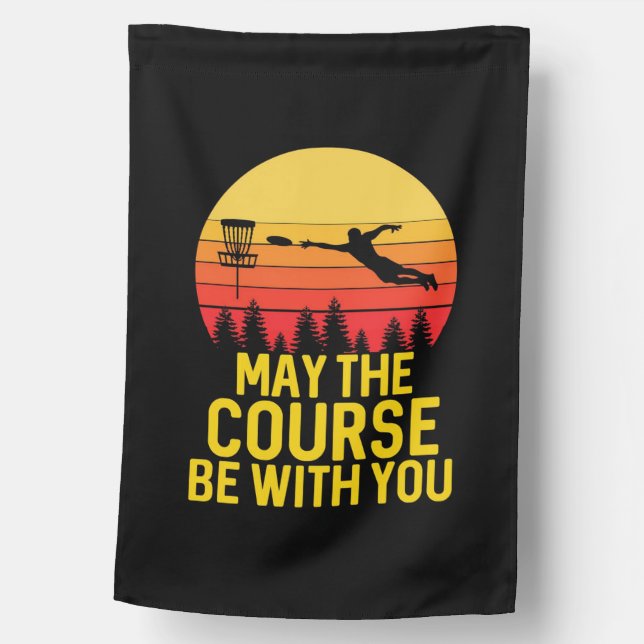 Disc Golf With You House Flag (Front)