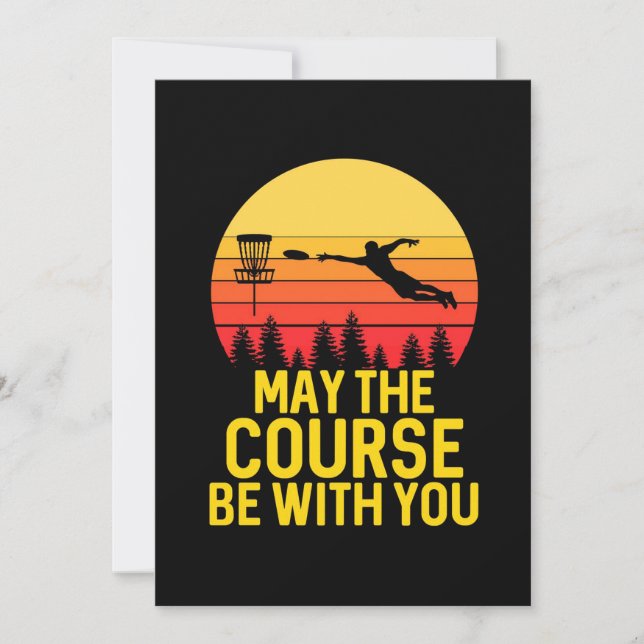 Disc Golf With You Invitation (Front)