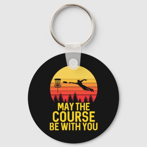 Disc Golf With You Keychain