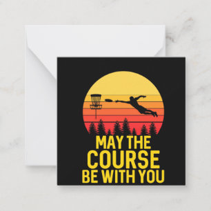 Disc Golf With You Note Card