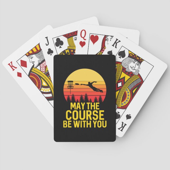 Disc Golf With You Poker Cards (Back)