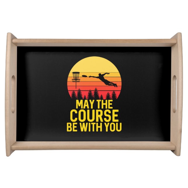 Disc Golf With You Serving Tray (Front)