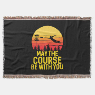 Disc Golf With You Throw Blanket