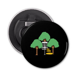 Disc Golf Woods Disc Golfer Gift Bottle Opener