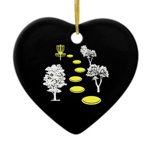 Disc Golf Woods Disc Golfer Gift Ceramic Ornament
