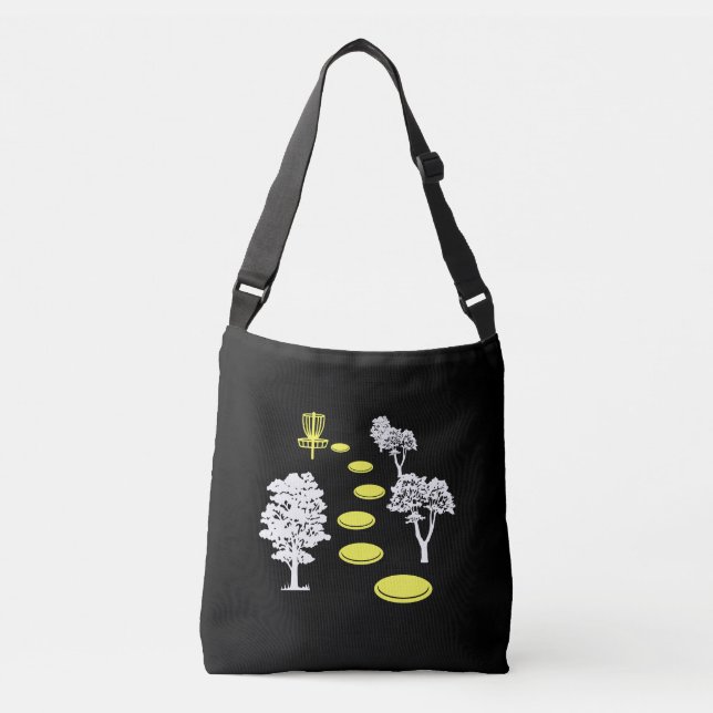 Disc Golf Woods Disc Golfer Gift Crossbody Bag (Front)