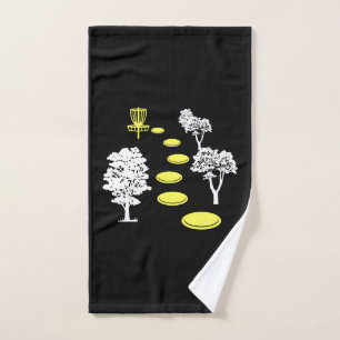 Disc Golf Woods Disc Golfer Gift Hand Towel