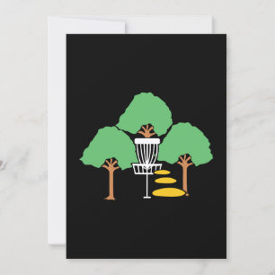 Disc Golf Woods Disc Golfer Gift Invitation