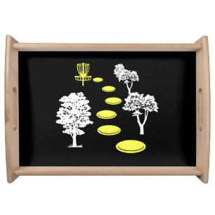 Disc Golf Woods Disc Golfer Gift Serving Tray