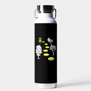 Disc Golf Woods Disc Golfer Gift Water Bottle