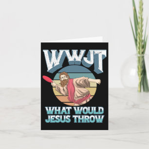 Disc Golf Wwjt What Would Jesus Throw Frisbee Golf Card