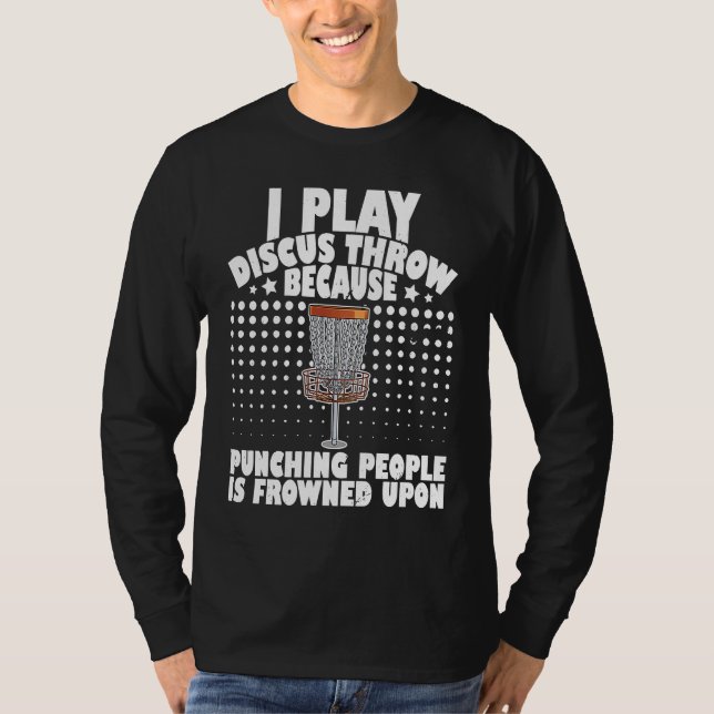 Disc Golfer Putter Flying Disc Throwing Disc  15 T-Shirt (Front)