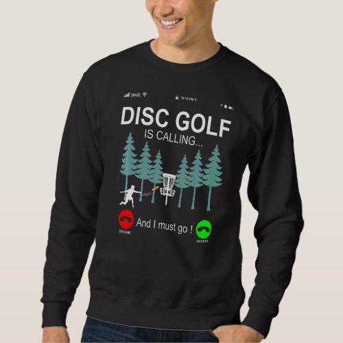 disc golfing frolfing joke with disc golf tree bas sweatshirt