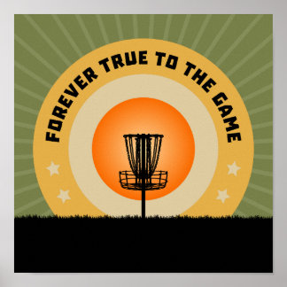 Disc Golfing Poster