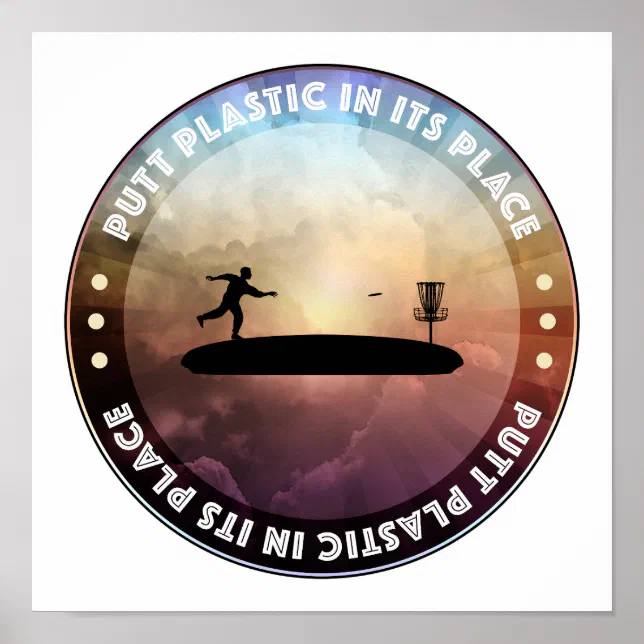 Disc Golfing Poster | Zazzle