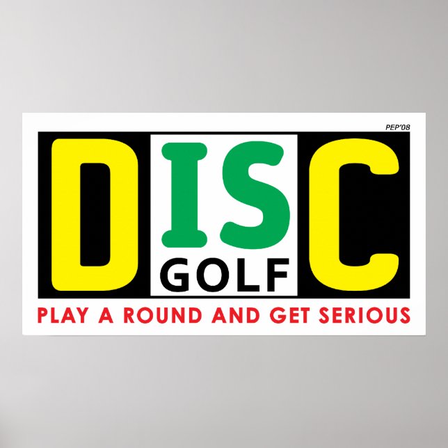 Disc Is Golf Poster (Front)