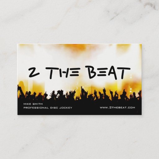 Customizable Disc Jockey Business Card