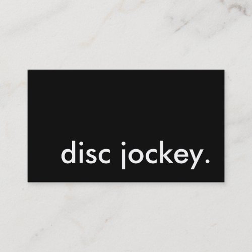disc jockey. business card templates