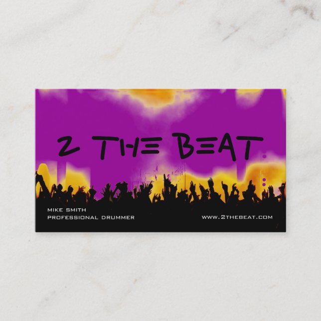 Disc Jockey Business Card (Front)