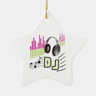 DISC JOCKEY CERAMIC ORNAMENT