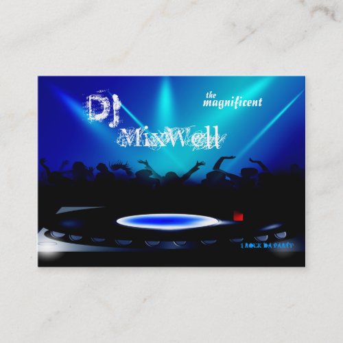 Disc Jockey DJ Party Clubbing Business Card