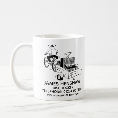 Disc Jockey Entertainment Services Promotional Coffee Mug