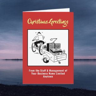 Disc Jockey or DJ Christmas Card