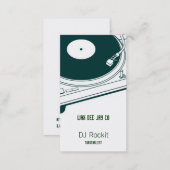 Disc Jockey Turntable Business Card (Front/Back)