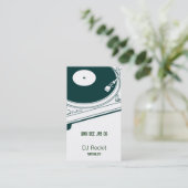 Disc Jockey Turntable Business Card (Standing Front)