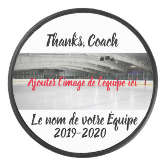 Disc of personalized Hockey Puck