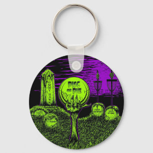Disc Or Die - Disc Golf Design Keychain