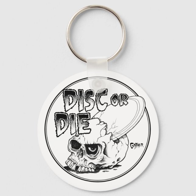 Disc Or Die Keychain (Front)