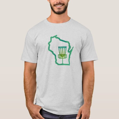 Disc Wisconsin _ Frisbee Disc Golf t_shirt